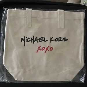 Michael Kors canvas tote bag